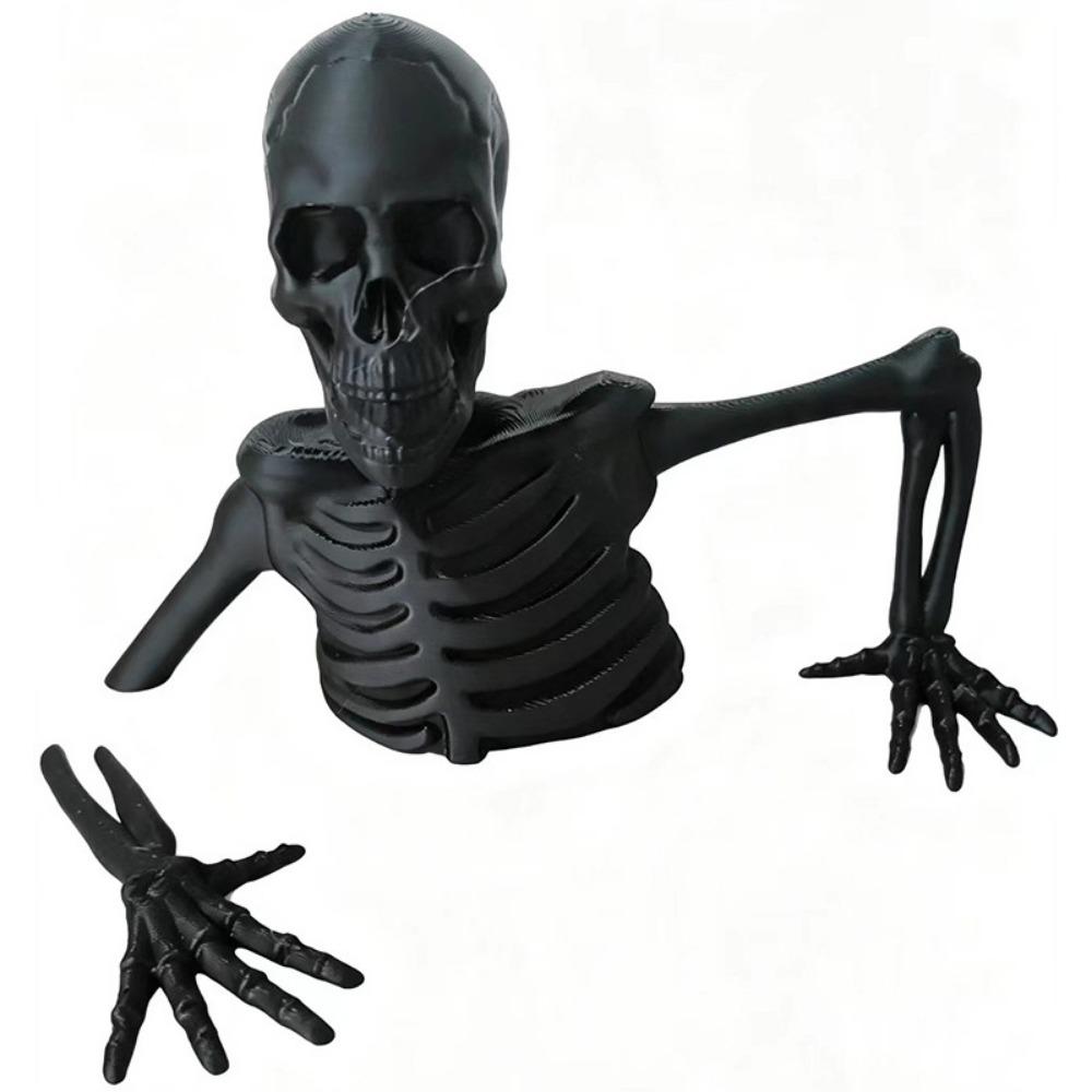 Distressed Design Half Body Skeleton Decoration Vintage Skeleton Figurines Courtyard Garden