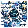 Waterproof Whale Stickers: Ocean themed vinyl decals for notebooks, luggage, instruments & more. Marine & decorative fun!