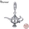 BAMOER Authentic 100% 925 Sterling Silver Aladdin's Magic Lamp Charm Fit Women Bracelet & Necklaces