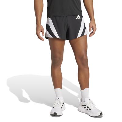 Шорты для бега Adidas и футболка Adizero, мужские KQZ58, черные (JP1490), Размер S (5 дюймов)