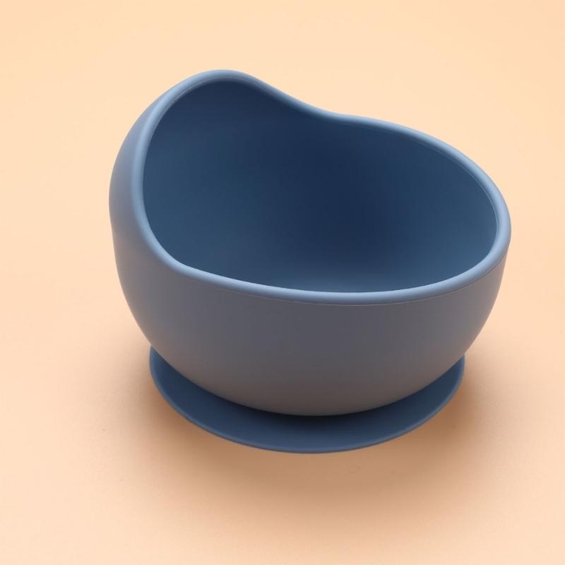 Пищевой силиконовый детский миска для кормления Нескользящая присоска Термостойкая Ложка с удобным захватом Для новорожденных детей