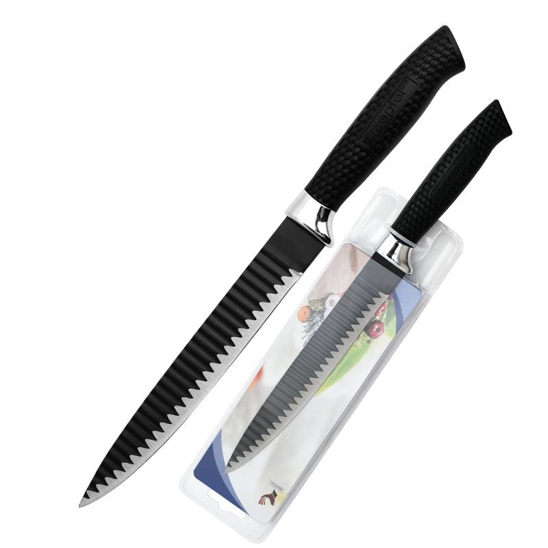Черная волна узор из нержавеющей стали кухонный подарочный нож фруктовый нож