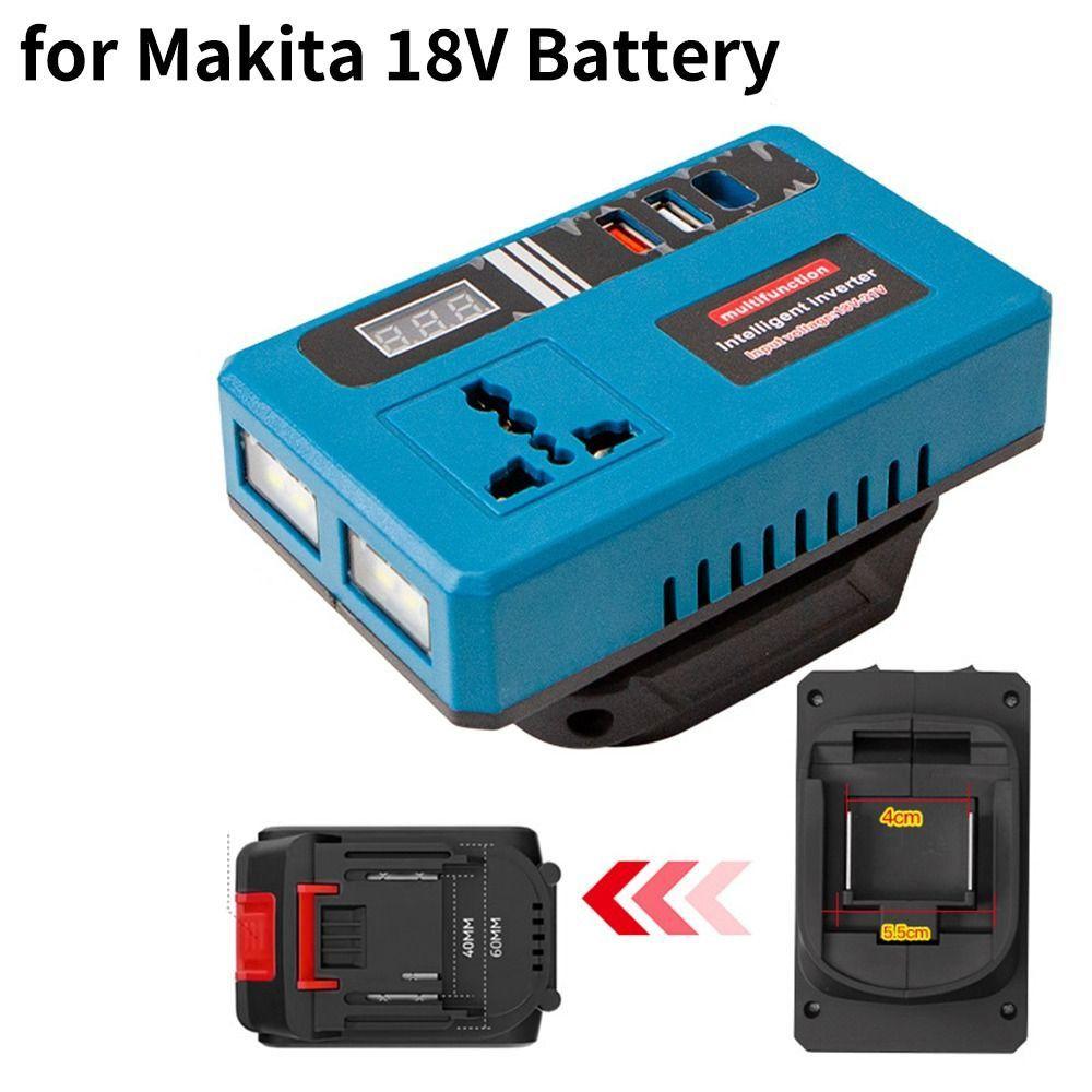 Инвертор питания от аккумулятора DC 21V к AC 180V-220V для аккумулятора Makita 18V Адаптер-инвертор для аккумулятора