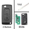 Выкидной ключ-карта для Peugeot 207 307 308 407 607 807 Для Citroen C2 C3 C4 C5 C6 Xsara Berlingo HU83 VA2 0536 0523 ASK FSK