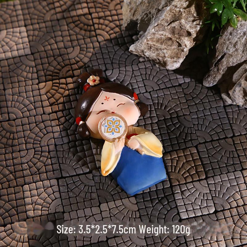 Креативный держатель для телефона в стиле династии Тан: Изысканный орнамент из смолы