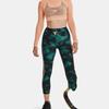 Under Armour Project Rock Printed Compression Capri Брюки женские низы бирюзовый 1377954-722