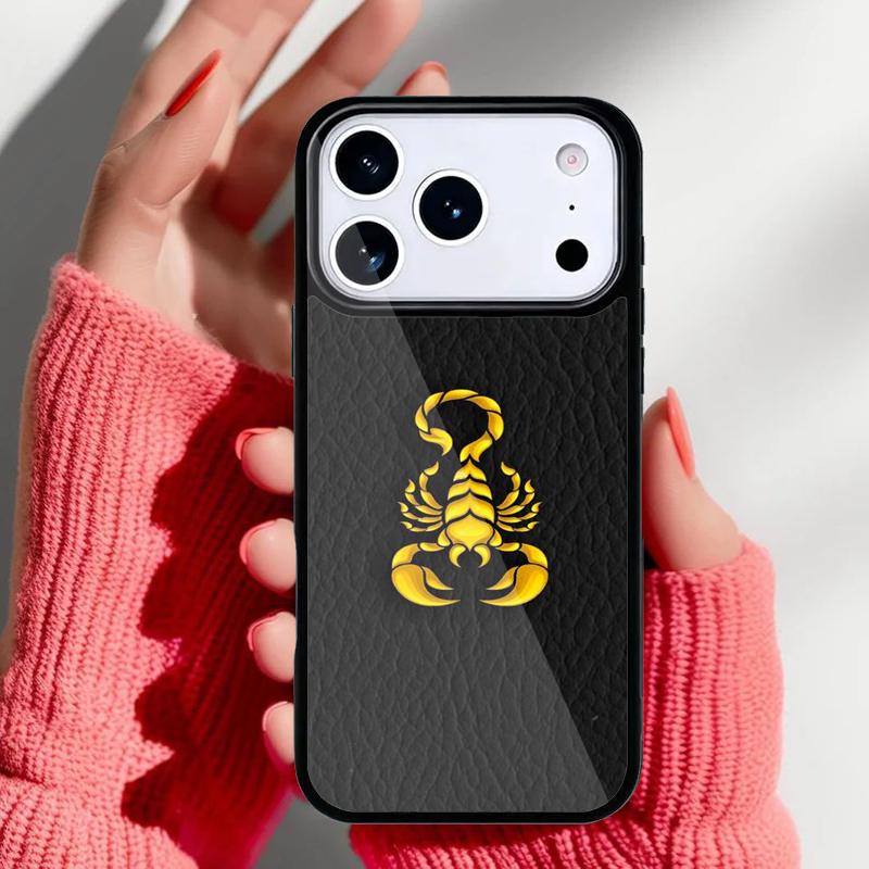 Мягкий чехол для телефона Скорпион для iPhone 17 Air 16e 15 14 13 Pro Max Задняя крышка для 12 11 Pro Coque