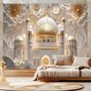 Mosque Theme Ramadan Eid Mubarak Decoration Backdrop Banner Family Room Photo Background Party Decors Moon Star Background Eid Al Adha