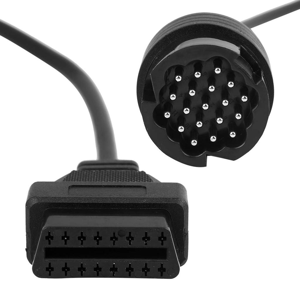 uxcell OBD2 Diagnostic Connector Cable DC 19 Pin to 16 Pin 40cm Length