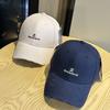 New versatile embroidered letter soft-top baseball cap for women and couples, makes the face look smaller and the head circumference appear larger,
