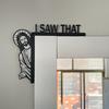 Door Frame Decor Wood Funny Door Sign Jesus I Saw That Frame Corner Ornament for Home Wall Furniture