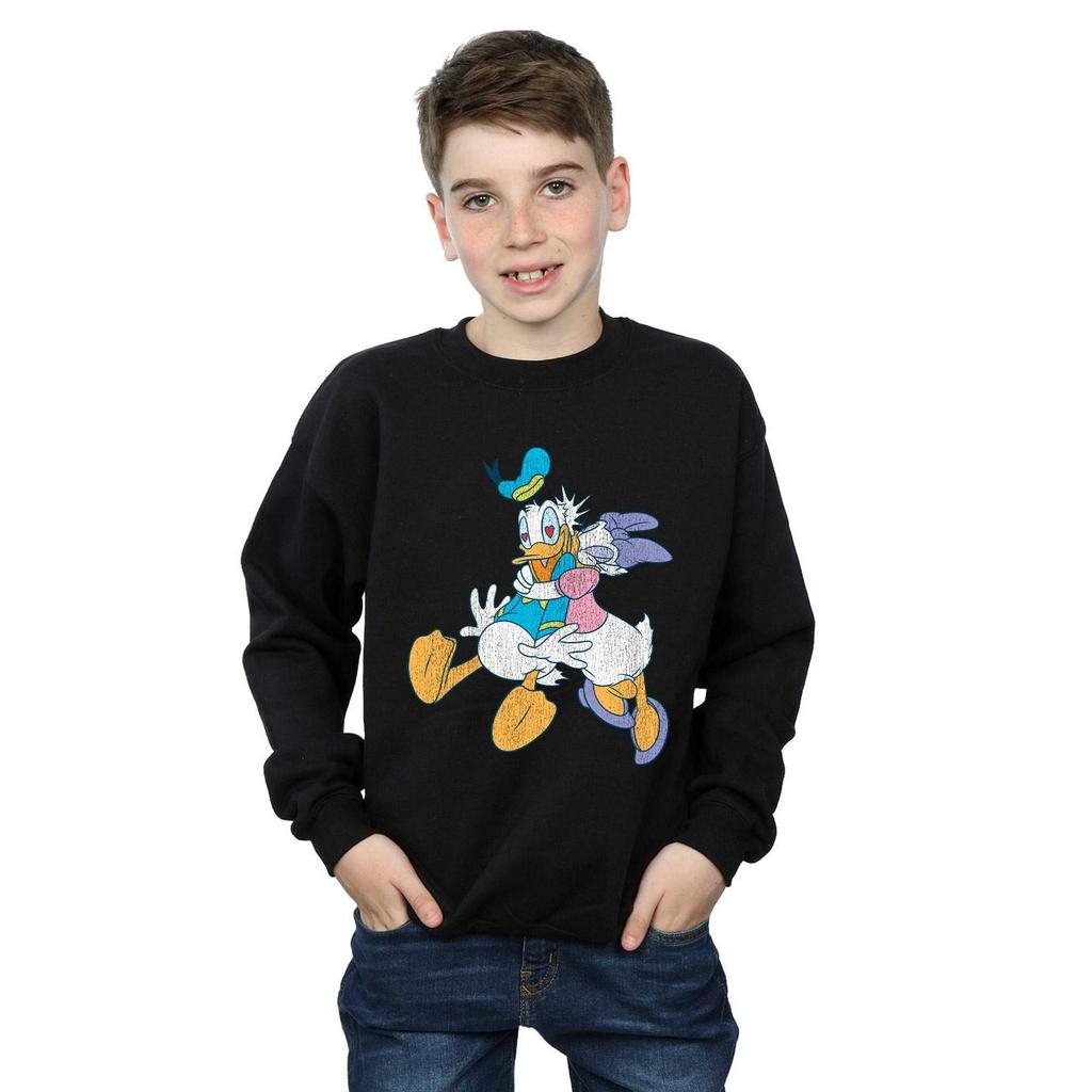 Disney Boys Donald And Daisy Duck Kiss Sweatshirt