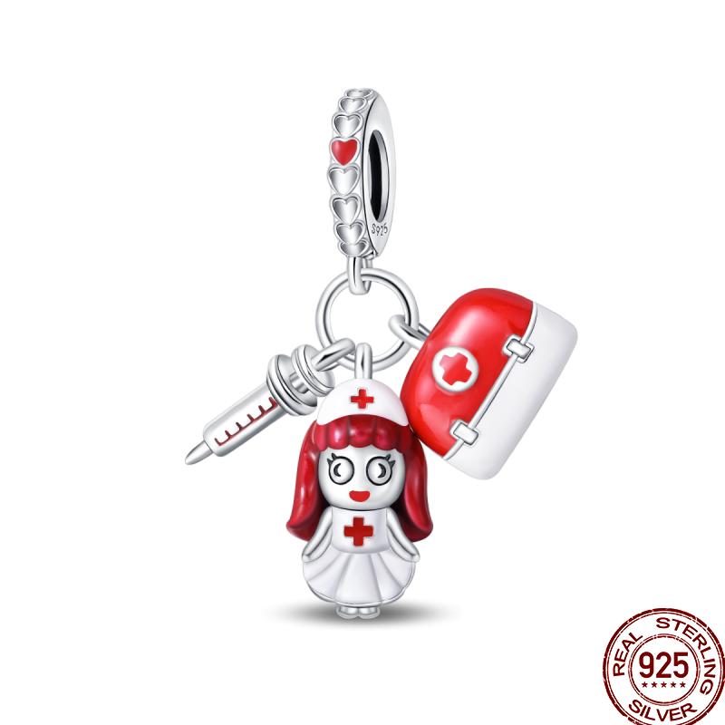 Copper Shiny Zirconia Professional Dental Graduation Gift Bead Pendant For Pan Original Bracelet Diy Jewelry