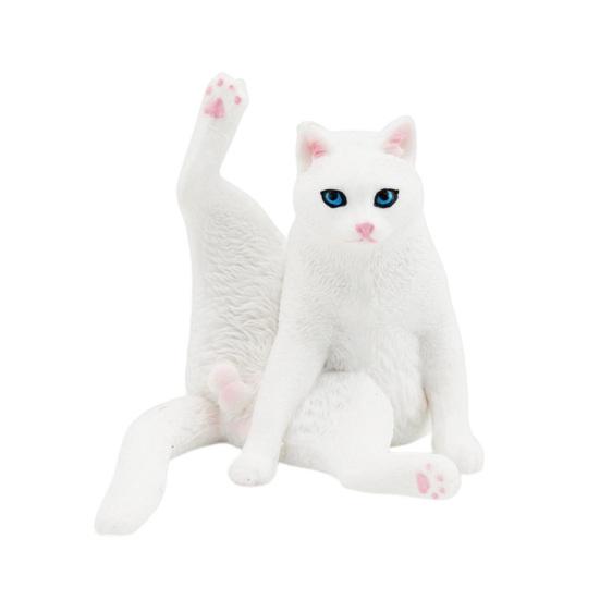 Simulation Cat Realistic Miniature PVC Solid Kitten Model Figurine Cute Animal Figure Model Desktop Ornament Car Home