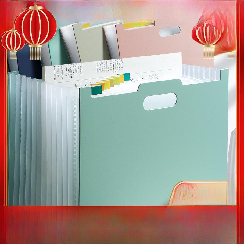 Portable Multi-Layer Accordion Folder: Large Capacity Student File and Test Paper Organizer