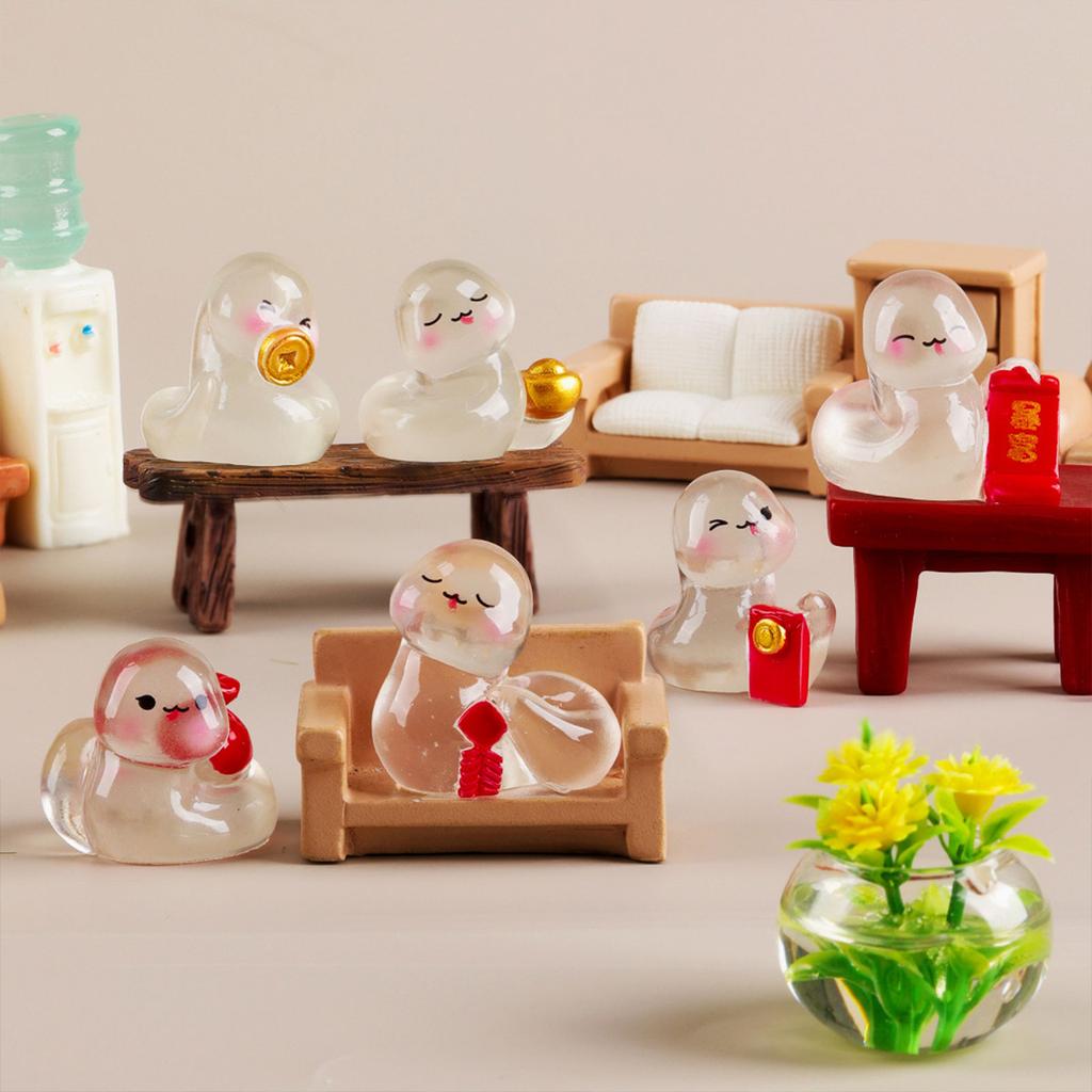 10 шт. Светящиеся змеи Мультяшные Светящиеся в темноте Змеи Миниатюры Декор для спальни и гостиной