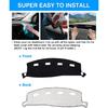 Autorder Dashboard Cover Mat For 2002-2005 Dodge Ram 1500 & 2003-2005 2500/3500 Accessories Dash Cover Flannel Dash Mat Sunshade Glare UV Rays