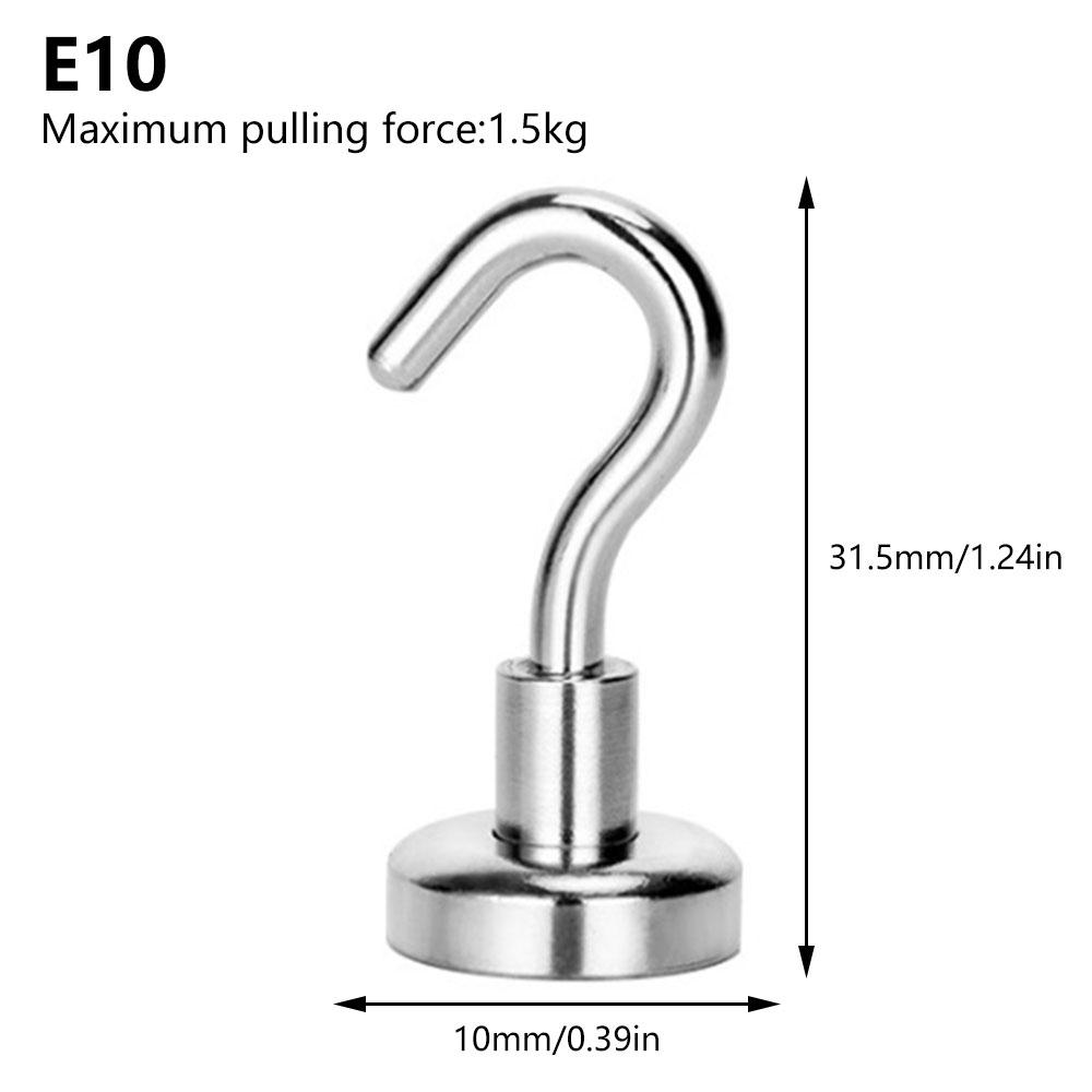 10 шт. прочных магнитных крючков, многоцелевой магнитный крючок-вешалка для дома, кухни, бара, ключей, пальто, декоративный крючок для хранения