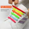 16pcs/Set Fashion Unisex Women Men Athletic Running No Tie Shoelaces Elastic Silicone Shoe Lace All Sneakers Fit Strap
