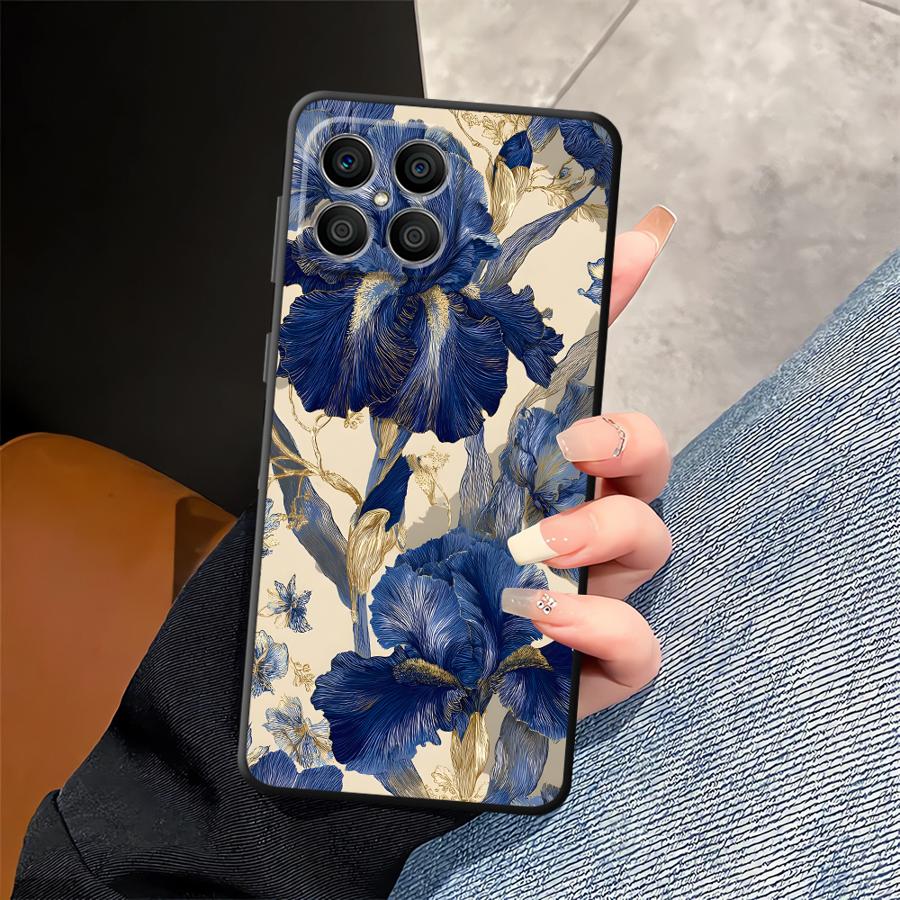 Красивый чехол с цветами для Honor 8X X7 X5b 70 X6 200 400 Lite Magic5Lite 90 X9a X8 Funda Чехол для телефона