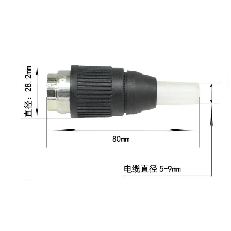 WEIPU WT29 T+Z Bayonet European Aviation Male Plug Round Flat Female Socket Jack 3 5 Core 3 Pole Power Connector Soldering