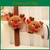 Christmas Clap Plush Ring Santa Claus Reindeer Cartoon Bracelet Party Xmas Decor
