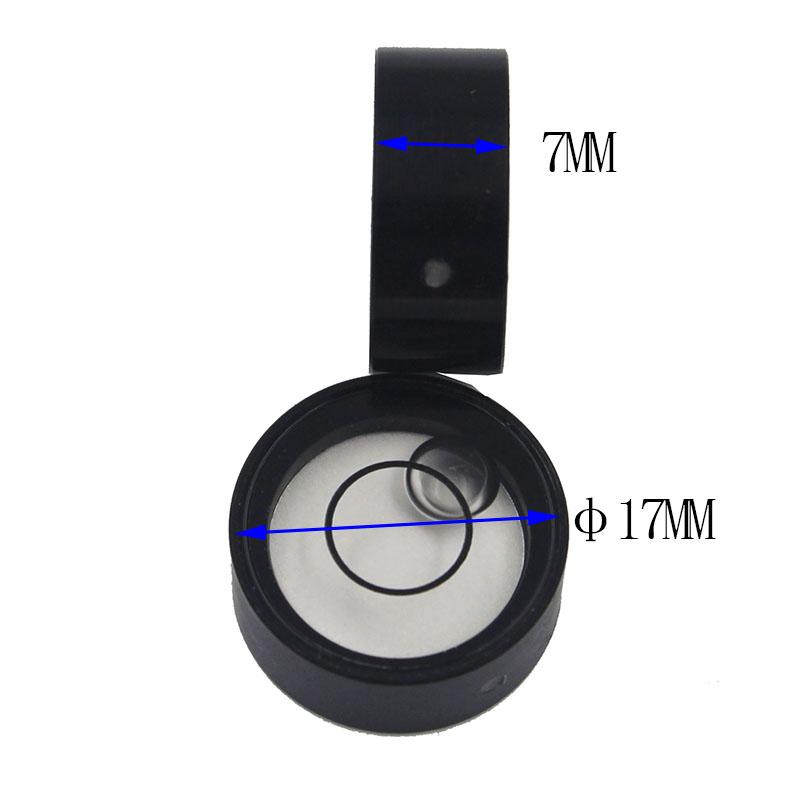 Универсальный круглый пузырьковый уровень горизонтальные бусины диаметр 17 высота 7 мм 1 шт