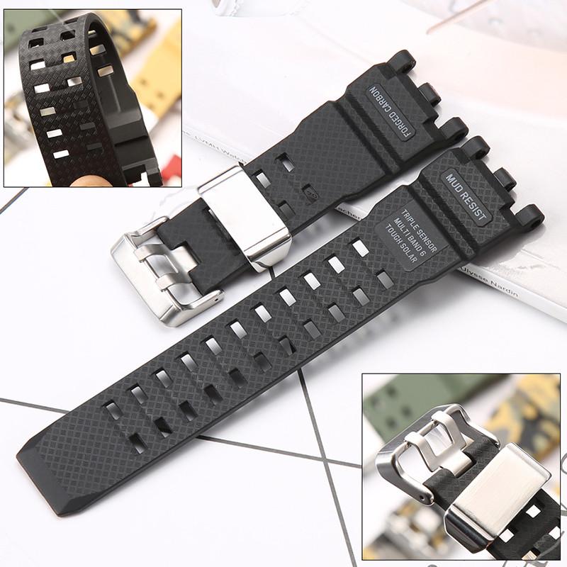 Силиконовый ремешок для Casio GWG-2000 GWG-2040 мужские спортивные водонепроницаемые часы TPU аксессуары браслет