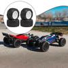 4 Pieces 1/18 RC Car Wheels and Tires Accessories Sturdy High Parts Replacement Part for