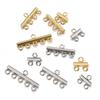 20pcs Stainless Steel Necklace Bracelet Layer Clasps Pendant Bail Connect Tassel DIY Connectors Jewelry Making Earrings Supplies