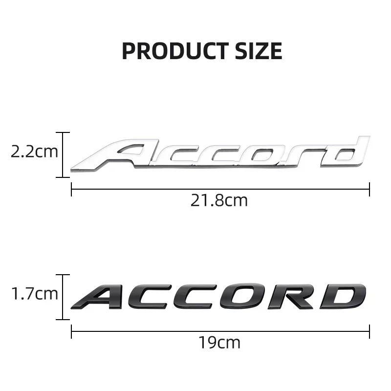 3D ABS Logo Honda Emblem Letters Car Trunk Badge Rear Letter Label for Honda Accord Elysion CR-Z Odyssey SPIRIOR Accessories