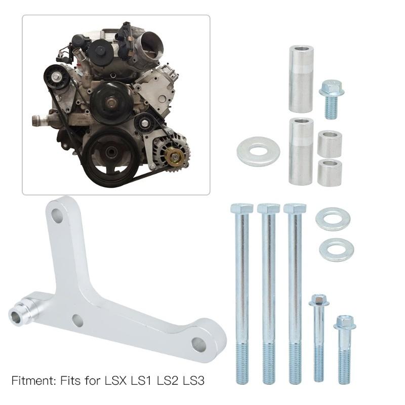 Truck Alternator Bracket Kit Low Mount CNC Accessory Fits For LSX LS1 LS2 LS3