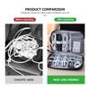 Travel Digital Charger Data Multi-Function USB Cable Storage Bag For Citroen C4 C3 C5 C1 C2 C6 VTS C4L DS3 DS4 DS5 Grand zm1