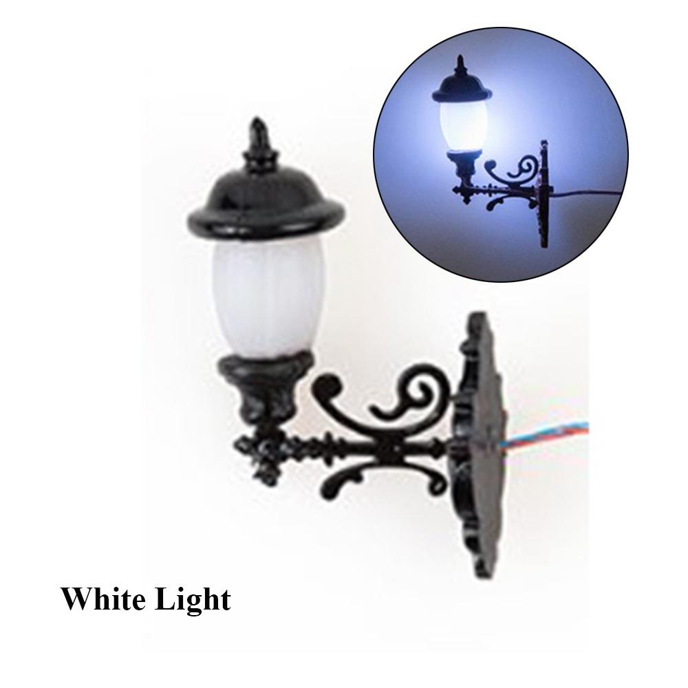 Модель 3В Белый/Теплый свет Материал АБС-металл Сад Двор Светодиодный свет Новый Настенный светильник для кукольного домика