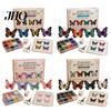 Relaxing Craft Projects 3D Beaded Butterfly Kit, Tiny Animal DIY Handmade Art Set Kit For Adults with Instruction, Cute 4-Pack Butterflies Beadwork