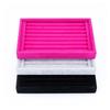 1Pc Velvet Ring Storage Tray Ear Studs Earrings Display Empty Plate Jewelry Storage Tray