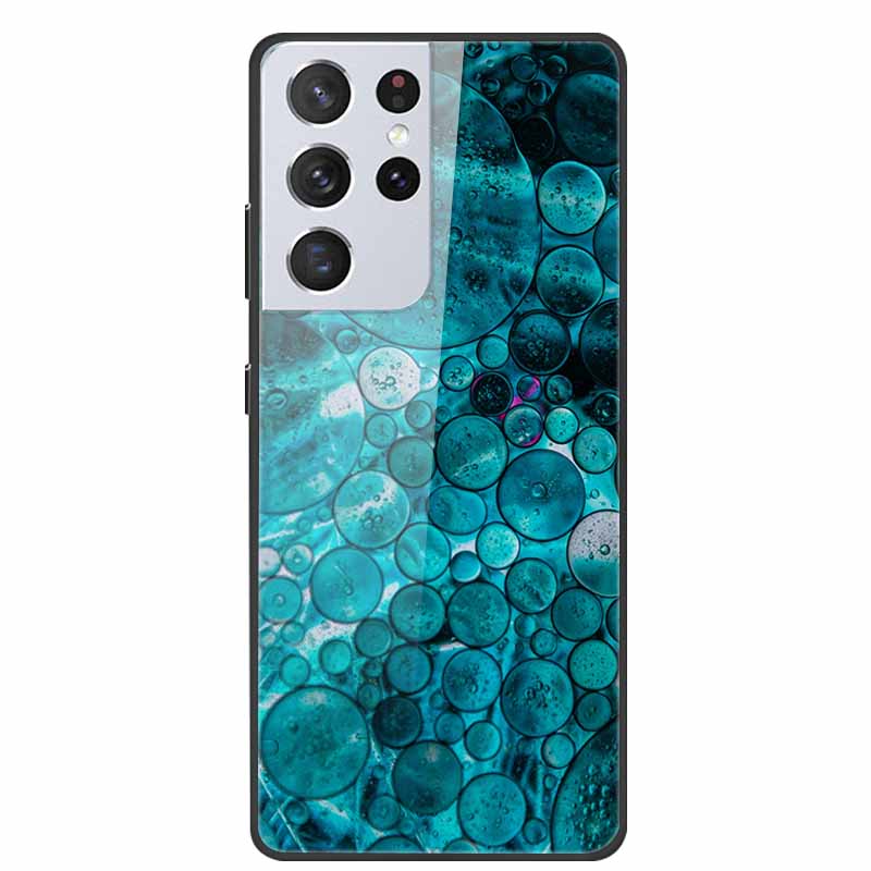 For Samsung Galaxy S25 Ultra Tempered Glass Case Back Cover Hard Phone Cases for SamsungS25 ULTRA Fundas Fashion Protector Coque
