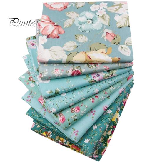 8 шт. хлопчатобумажная ткань, не скатывается, не выцветает, устойчива к разрыву, впитывает влагу, можно бесплатно резать, сделай сам, моющаяся лоскутная ткань с цветочным принтом, товары для дома