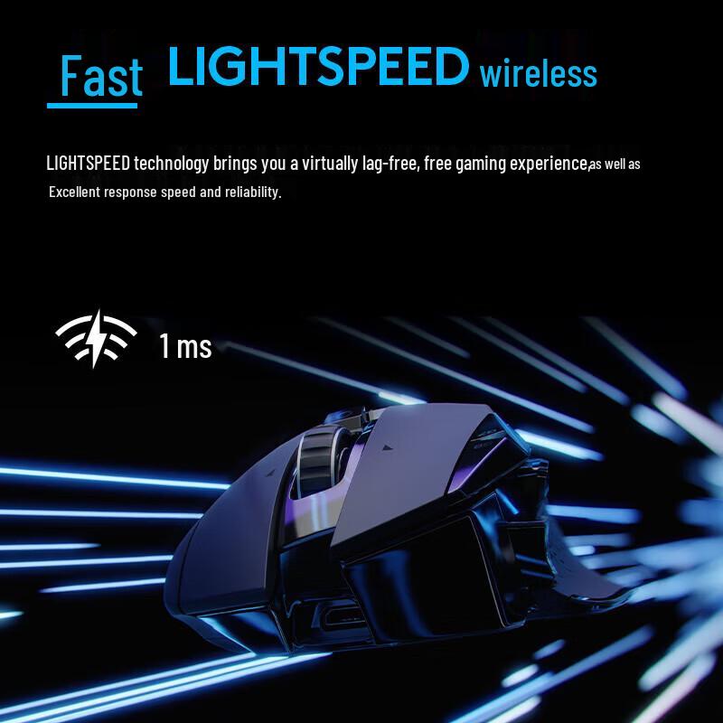 Logitech Беспроводная игровая мышь G502 LIGHTSPEED с док-станцией для зарядки