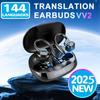 New 144 Translation Headphones: Real-time Translation Headphones, Suitable for Travel, Business, Work, AI Headphones