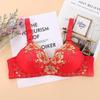 High-quality Thin Embroidered Girl's No Steel Ring Underwear Adjustable Small Chest Gather Bra