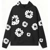 Streetwear Hoodie Set Women Kapok Print Loose Fit Long Sleeve Casual Outfit