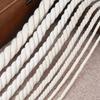 Прочный ручной трехпрядный хлопково-пеньковый канат для DIY-проектов - Толстый белый шнур или для водостока кондиционера