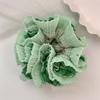 Aesthetic Scrunchies Elastic Multilayer Lace Hair Rope Wedding Party Beach Headwear Big Buns Hair Elastic Check Hairtie