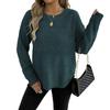 Women's Autumn and Winter Pullover, Casual Base Layer, Round-neck Sweater