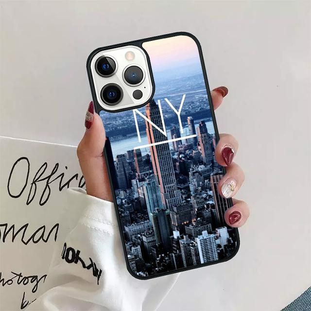 NEW YORK AMERICAN CITY Чехол-оболочка для iPhone 17 Air 15 16e 14 13 12 Pro Max 11 Pro Max Plus Чехол для телефона