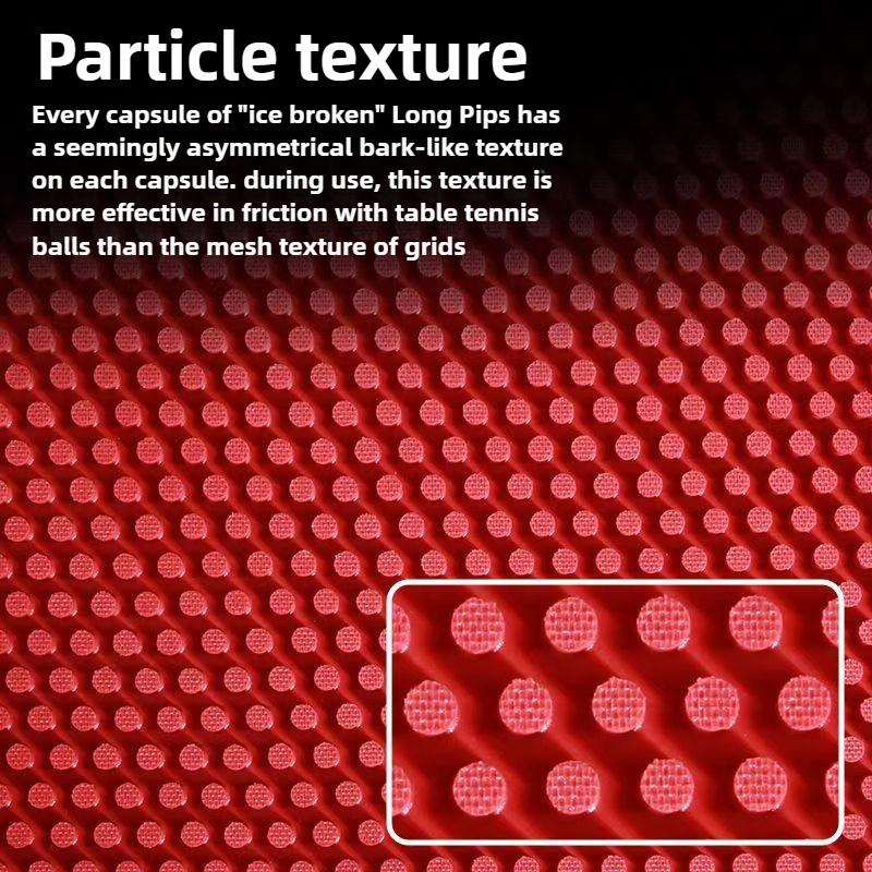 SUNFLEX ICE BREAKER Table Tennis Rubber Long Pimples OX 0.5/1mm Sponge ITTF Approved Ping Pong Rubber Offensive Easy Control