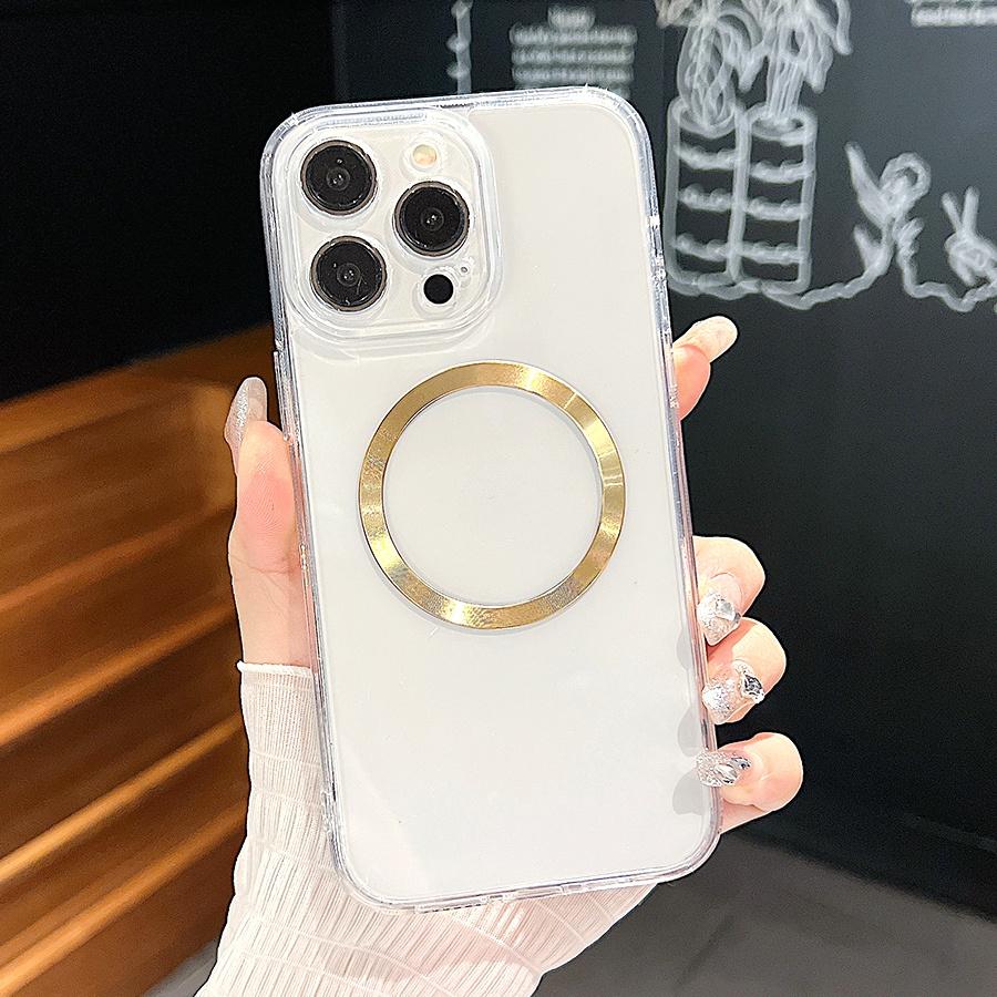 Роскошный чехол для телефона с металлическим кольцом и текстурой CD для iPhone 16 Pro Max 15 Plus 14 13 12 11 XR XS MAX, противоударный прозрачный бампер