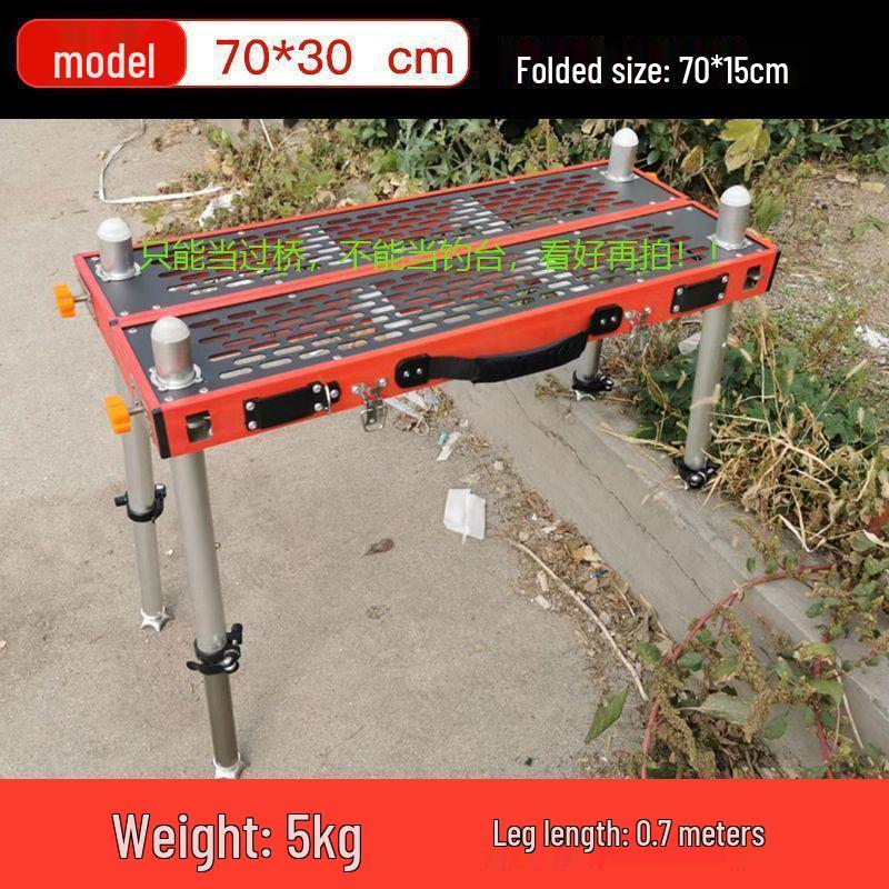 Ultra-Light Folding Aluminum Alloy Fishing Platform 2023: Multi-Functional, Deep Water, Portable, for Large and Small Reservoirs