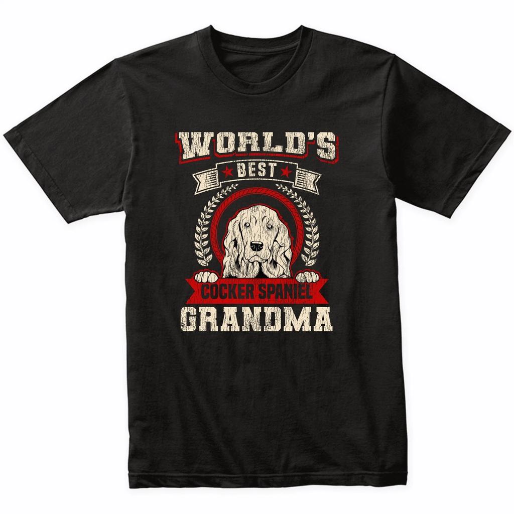 World's Best Cocker Spaniel Grandma Dog Breed T-Shirt - Cocker Spaniel Shirt